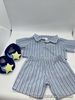 Build A Bear Blue Stripped  Pyjamas And Glow In The Dark Star Slippers