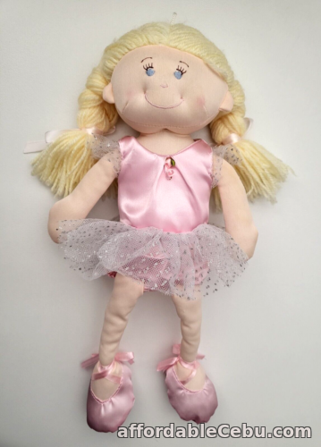 1st picture of Baby Biz Ballerina Plush Doll 15" Pink Blonde Cloth Girl Tutu Soft Toy 171083 For Sale in Cebu, Philippines