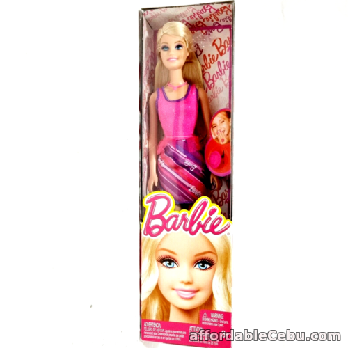 1st picture of Barbie Ring For You Barbie Doll Mattel Pink Stripe Dress Blonde 2013 Mattel For Sale in Cebu, Philippines