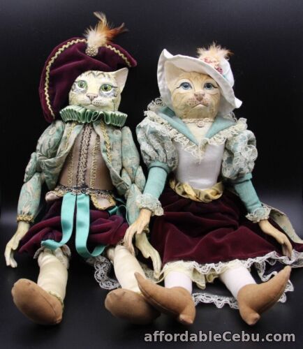 1st picture of Pair of Katherine's Collection Handmade Venetian or Renaissance Style Cat Dolls For Sale in Cebu, Philippines