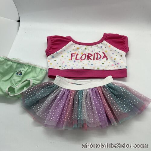 1st picture of Build A Bear Florida Spotty Top, Spotty Layered Skirt & Knickers For Sale in Cebu, Philippines