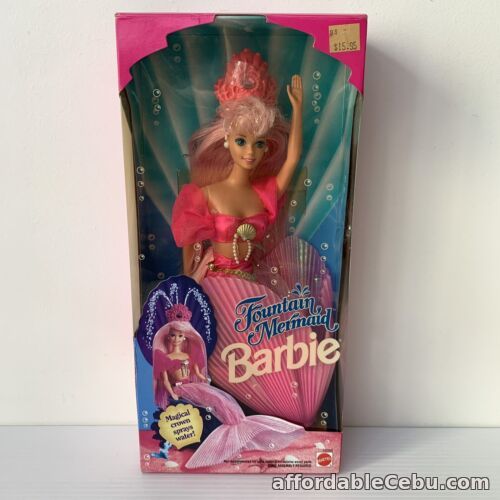1st picture of Vintage 1993 Fountain Mermaid Barbie Boxed NRFB Pink Sprays Water New Sealed For Sale in Cebu, Philippines
