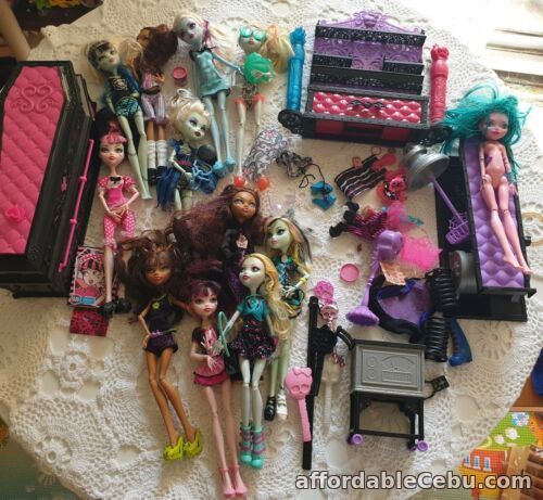 1st picture of monster high dolls 12 Doll Bundle Many 200X Dolls Coffin Furniture Make Your Own For Sale in Cebu, Philippines