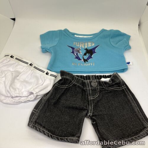 1st picture of Build A Bear Blue Furies In Flight Top, Denim Jeans  And White Widefronts For Sale in Cebu, Philippines