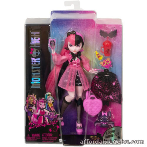 1st picture of *New Monster High Draculaura G3 Doll With Pet & Accessories Count Fabulous 2022 For Sale in Cebu, Philippines