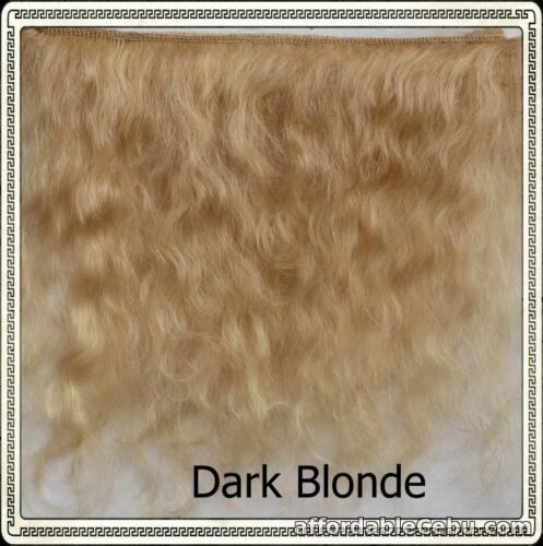 1st picture of Mohair Weft DARK BLONDE,  3" - 4" X 36"  Ideal for Reborn dolls For Sale in Cebu, Philippines