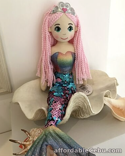 1st picture of ~❤️~MERMAID DOLL Plush Soft Medium 45cms 18" Toy Pink Flip Sequin KENDRA ~❤️~ For Sale in Cebu, Philippines