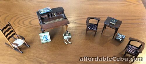 1st picture of Vintage Antique Miniature Wood Doll House Furniture 6 x Mixed Lot Room Décor For Sale in Cebu, Philippines