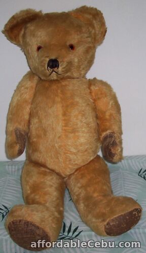 1st picture of Early Mohair Teddy Bear  27 inches Tall c1940's  French Pintel Fils ? For Sale in Cebu, Philippines