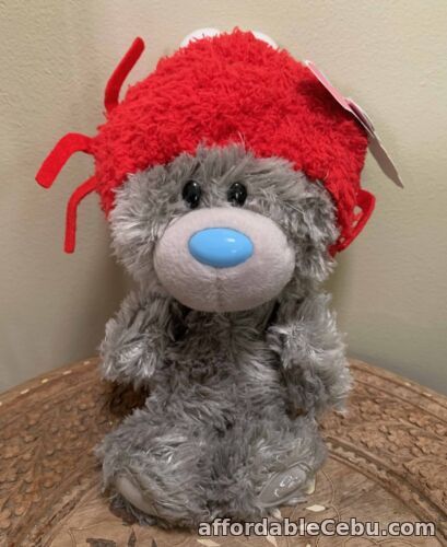 1st picture of "My Dinky Bear" Tatty Teddy Wearing Red Crab Hat Grey Plush Soft Toy W/Tags 26cm For Sale in Cebu, Philippines
