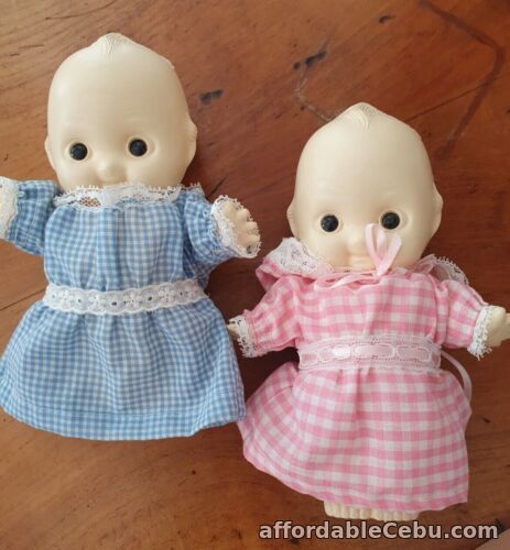 1st picture of Vintage Pair 2x hard plastic early 1930/40,s kewpie dolls RARE 7"Height For Sale in Cebu, Philippines