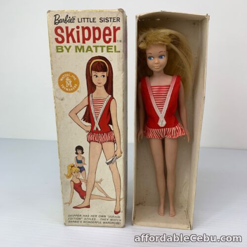 1st picture of Vintage Barbie 1963 Straight Leg SL Skipper in Original Box w/ Swimsuit Mattel For Sale in Cebu, Philippines