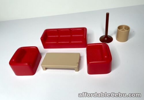1st picture of Arco vintage 1970s red living room dollhouse furniture set For Sale in Cebu, Philippines