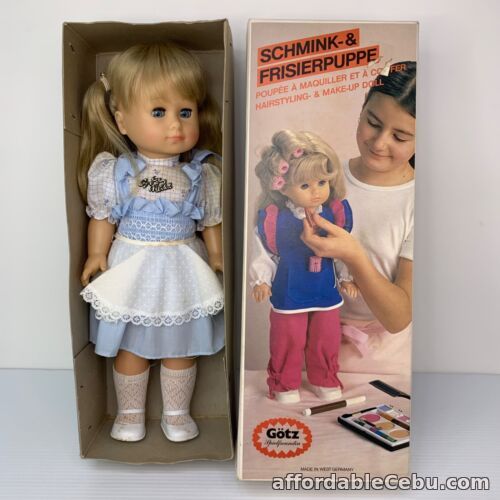 1st picture of Vintage Gotz Hairstyling and Make-up Doll Shmink Frisierpuppe Puppe in Box For Sale in Cebu, Philippines