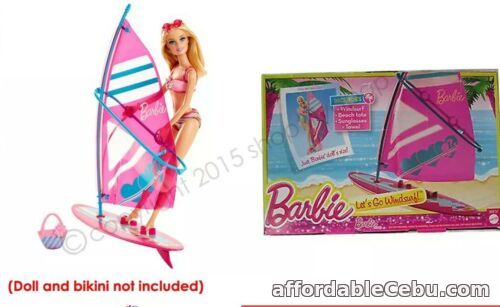 1st picture of BARBIE LET’S GO WINDSURFING SET BOARD-TOWEL-SUNGLASSES-TOTE Ages 3+ BNIB Mattel For Sale in Cebu, Philippines