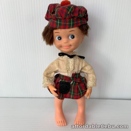 1st picture of Vintage 1960s Perfekta Scottish Doll w/ Original Outfit Kilt Hat Complete 21cm For Sale in Cebu, Philippines