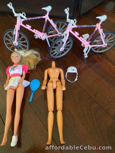 1st picture of Vintage SINDY and Her Fun Bike Bicycle BUNDLE Steffi Love TENNIS STAR Bike CINDY For Sale in Cebu, Philippines