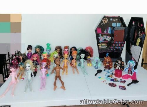 1st picture of 19 monster high dolls, 4 small monster high dolls, coffin wardrobe & assesories For Sale in Cebu, Philippines