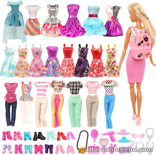 1st picture of New Barbie Doll Fashion Gift Pack (15 Pcs) Dresses Clothes, Shoes Outfit Sets AU For Sale in Cebu, Philippines