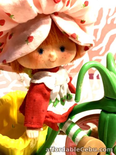 1st picture of VINTAGE 1980s STRAWBERRY SHORTCAKE 1ST EDITION DOLL AND BERRY CYCLE BIKE For Sale in Cebu, Philippines