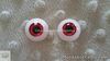 18mm Red Vampire (Red w- Black Pupils) Acrylic Eyes for Reborn Unusual Doll