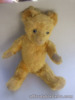 Antique Teddy Bear English 16'' H Golden Mohair  Hard Straw Filled  Jointed 20's