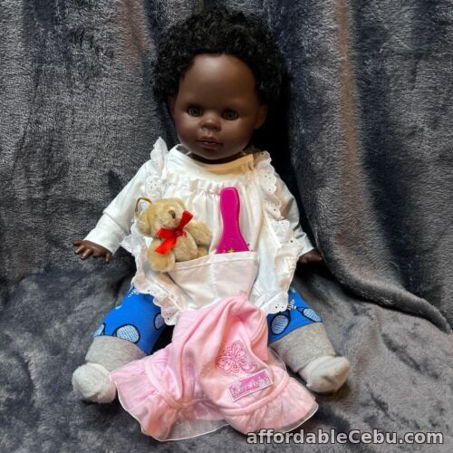 1st picture of Zapf Creation African American Doll Black Dark Skin Closing Eyes With Clothing For Sale in Cebu, Philippines