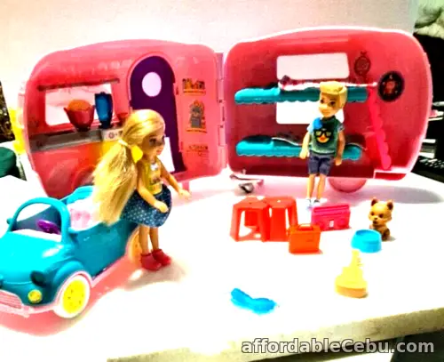 1st picture of barbie Club Chelsea Camper Playset with 2x Dolls and 10 +accessories For Sale in Cebu, Philippines