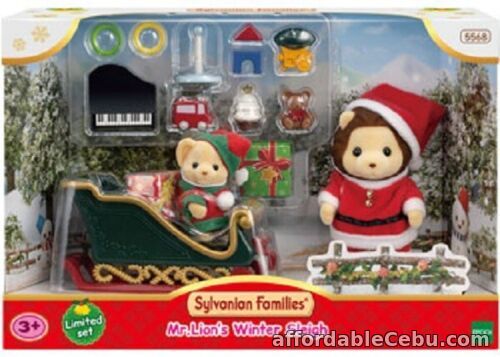 1st picture of Sylvanian Families Play Set - Mr Lion's Winter Sleigh For Sale in Cebu, Philippines