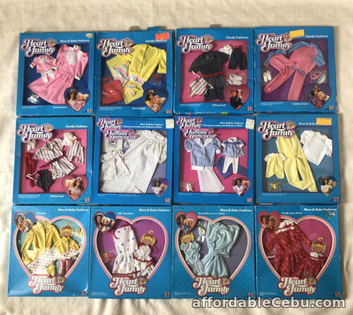 1st picture of 1984-85-86 Mattel Heart Family Fashions x 12 For Sale in Cebu, Philippines