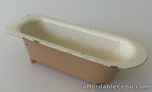 1st picture of dolls house standing bathtub  cast metal enamel paint made in england For Sale in Cebu, Philippines