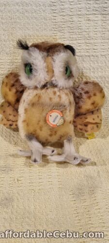 1st picture of Steiff Wittie Owl 22cm LARGE 1950's w/2 tags German Vintage For Sale in Cebu, Philippines