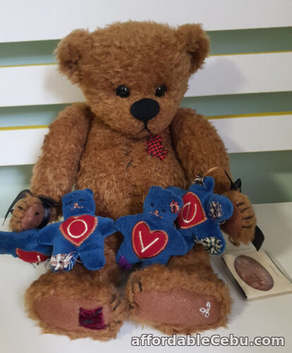 1st picture of THE GANZ COTTAGE TEDDY BEAR HEARTUGGER 35CM TAGS! LORRAINE CHIEN! CC11121 For Sale in Cebu, Philippines