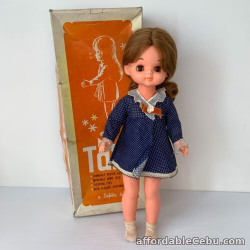 1st picture of Vintage 60's Perfekta Tala Doll Original Box Large 45cm Vinyl Plastic Sleepy Eye For Sale in Cebu, Philippines