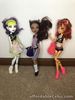 Monster high Toralei, Spectra and Clawdeen Ghoul Sports dolls