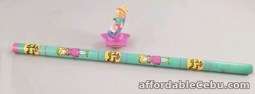1st picture of Vintage Polly Pocket BlueBird 1995 MoonLight Sitting Pencil Topper USED RARE For Sale in Cebu, Philippines