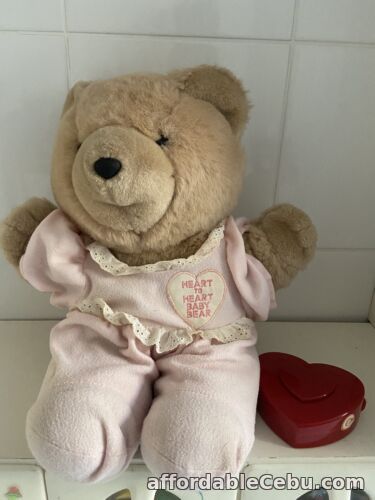 1st picture of Vintage Heart to Heart Baby Bear Pink With Working Beating Heart 1986 Chosun For Sale in Cebu, Philippines