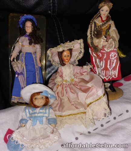 1st picture of Dolls Vintage Lot 4 Victorian Bisque  Polish 60s sleep Eyed Cameo kids sailor For Sale in Cebu, Philippines