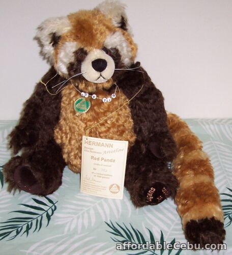 1st picture of Hermann Red Panda Teddy Bear Limited Edition Germany Mohair Toy Ulla Hermann For Sale in Cebu, Philippines