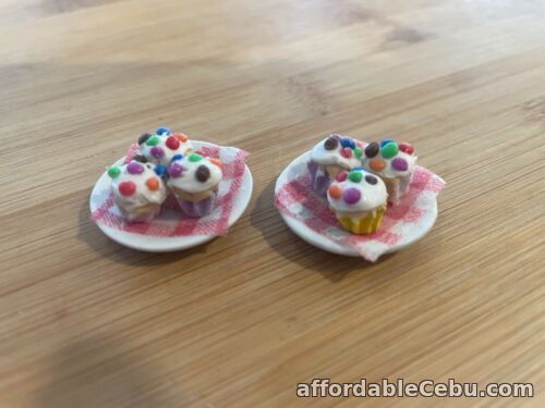 1st picture of 1:12 SCALE DOLLS HOUSE MINIATURE HIGH TEA CUPCAKES BISCUITS SUNDAES CAKE STAND For Sale in Cebu, Philippines