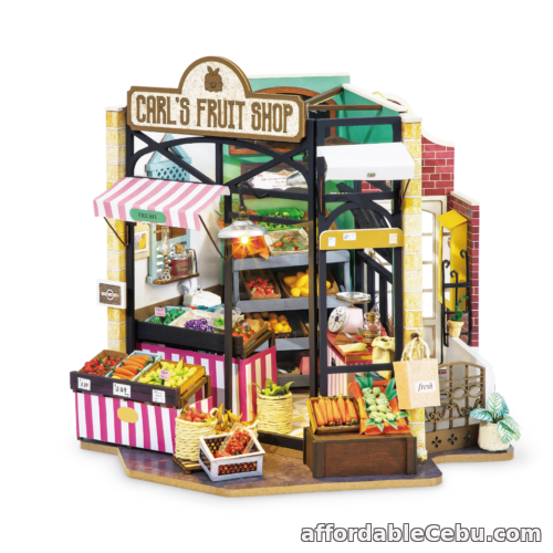 1st picture of Reduced for Clearance Robotime DIY Miniature House Carl's Fruit Shop DG142 For Sale in Cebu, Philippines