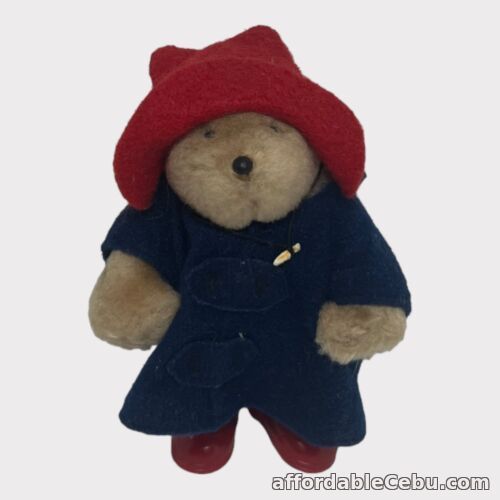 1st picture of Vintage 1980s Paddington Bear (Red Hat, Blue Coat) - Eden Toys, Made in Korea For Sale in Cebu, Philippines