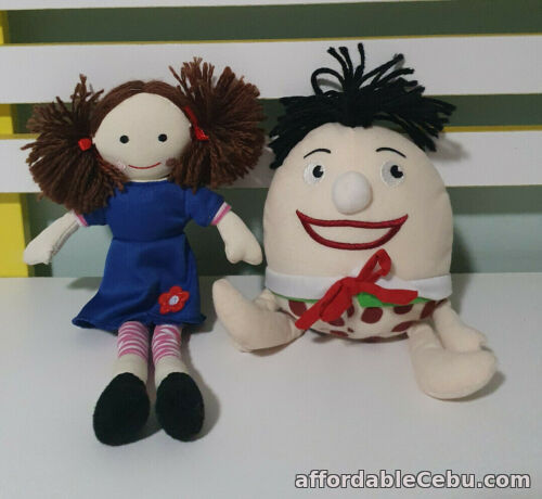 1st picture of PLAYSCHOOL TOYS ABC KIDS JEMIMA IN BLUE DRESS AND HUMPTY DUMPTY 25 AND 18CM For Sale in Cebu, Philippines