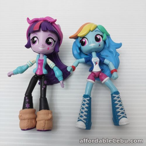 1st picture of My Little Pony Equestria Girls Dolls Posable 12cm Twilight Sparkle  Rainbow Dash For Sale in Cebu, Philippines