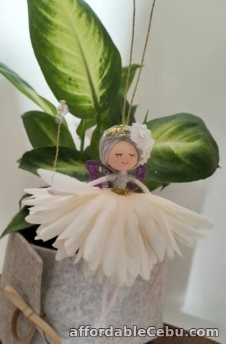 1st picture of Fairy Flower Fairy Doll, Ballerina, Gift, Ornament, Birthday, Handmade 14cm tall For Sale in Cebu, Philippines