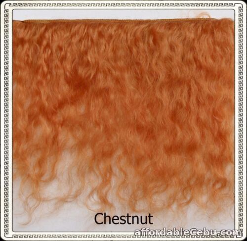 1st picture of Mohair Weft CHESTNUT,  5" - 6" X 36"  Ideal for Reborn dolls For Sale in Cebu, Philippines