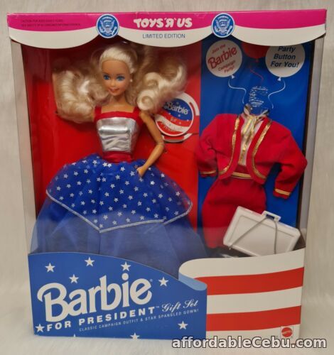 1st picture of Mattel Toys 'R" Us LTD Edition Barbie For President Gift Set 1991 # 3722 BLONDE For Sale in Cebu, Philippines