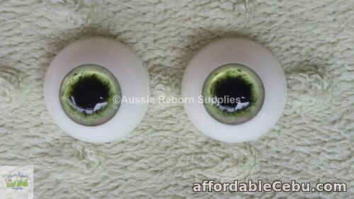 1st picture of 22mm Green w- Black Pupils Zombie Acrylic Eyes for Reborn Unusual Doll For Sale in Cebu, Philippines