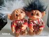 Vintage Dam Scottish troll dolls 21cms tall
