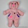 Doodle Bear Pink Plush Soft Toy Vintage 90s Tyco